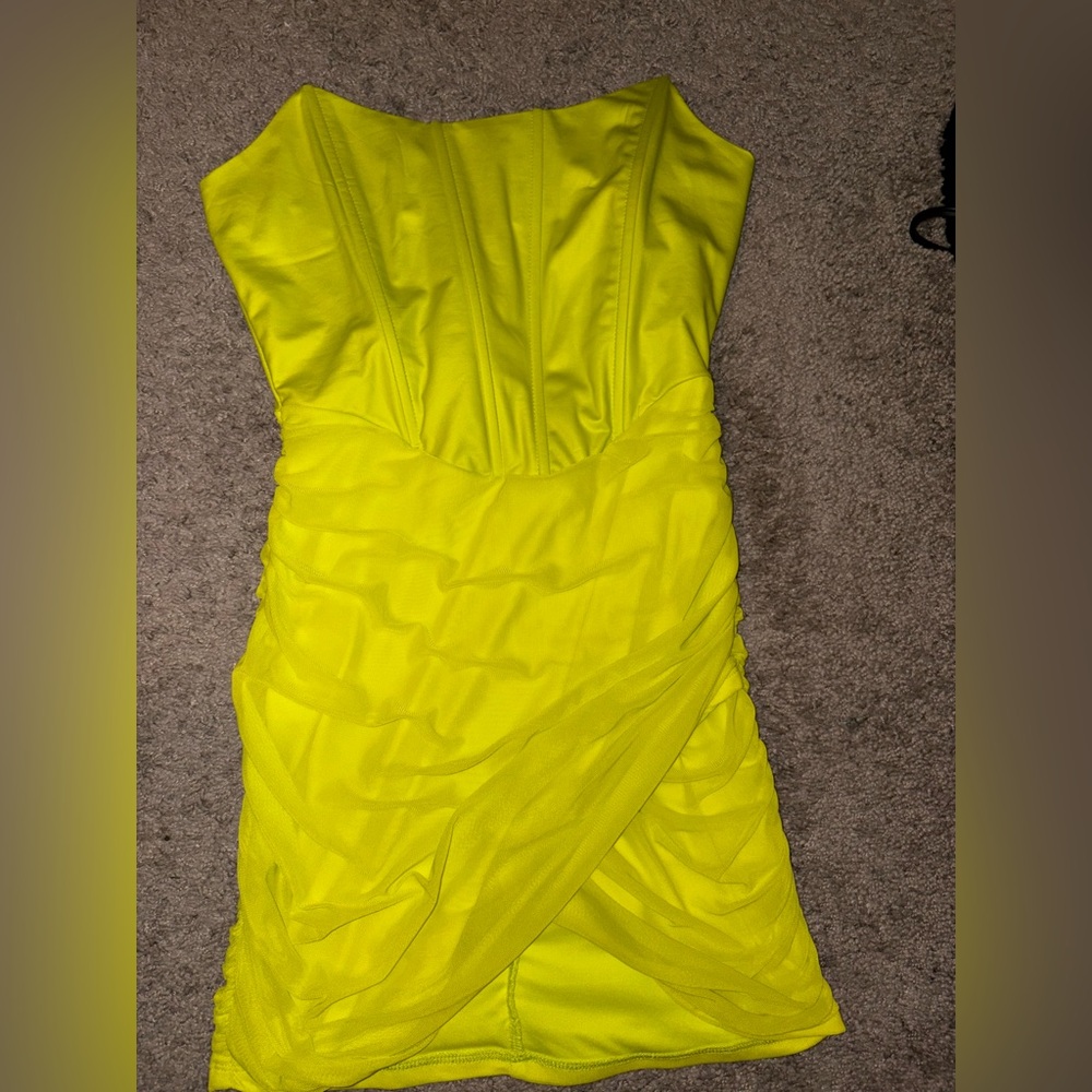 Fashion Nova Vibrant Yellow Dress